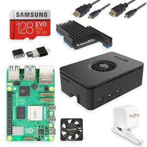 Raspberry Pi 4 4Gb Essential Pack (Pi 4 inclus, Black)