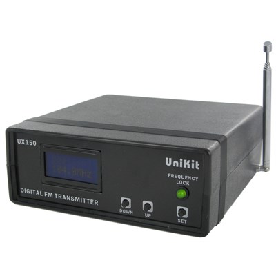 Synthesized PLL Stereo FM Transmitter with LCD Display