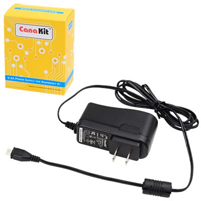 Raspberry Pi 3 Power Supply - 2.5A (Micro USB) - CanaKit