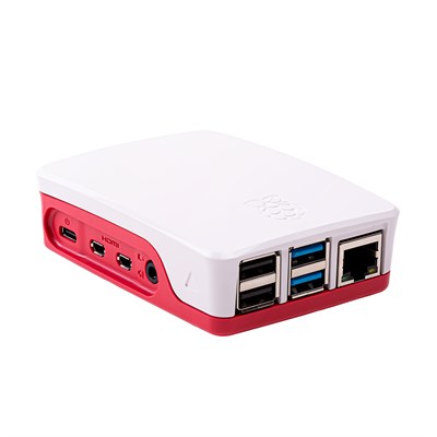 Raspberry Pi 4 Case - White/Red