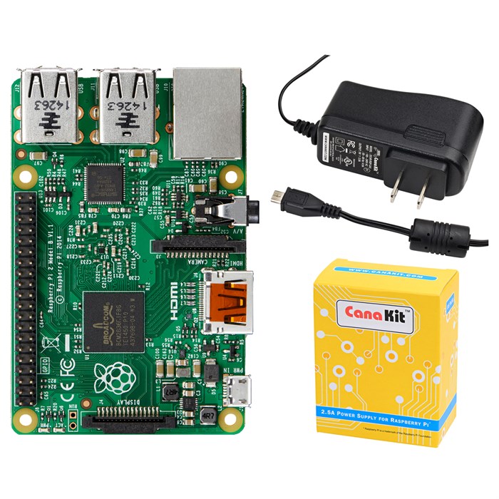 Raspberry Pi 2 Starter Kit w/ 7 LCD - RobotShop