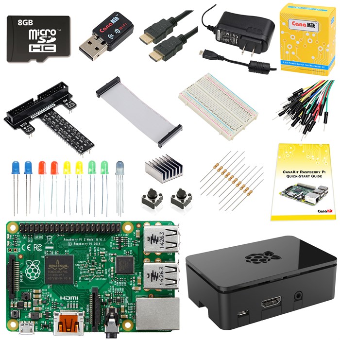 CanaKit Raspberry Pi 4 2GB Starter Kit Clear PI4-2GB-STR16-C4-CLR-RT - Best  Buy