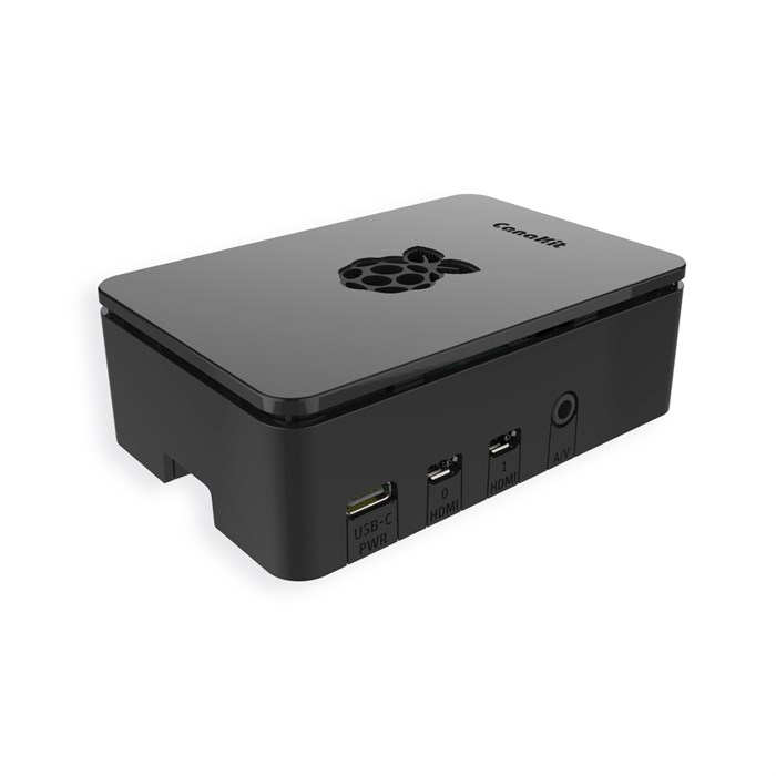 CanaKit Raspberry Pi 4 Case - Premium Black (High-Gloss)