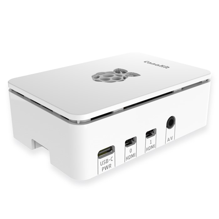 CanaKit Raspberry Pi 4 Case - Premium White (High-Gloss)