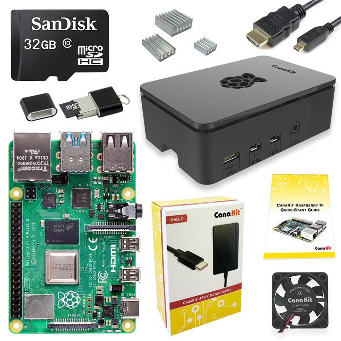 Raspberry Pi 4 Hardware Starter Kit (8GB) - SparkFun